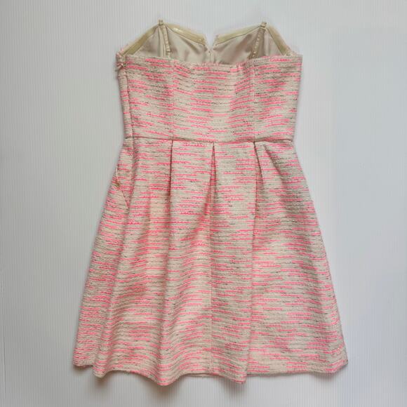 Anthropologie Moulinette Soeurs Pink Tweed Dress Women’s 0 Barbiecore Coquette - Picture 15 of 16